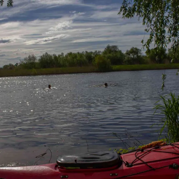 Cu caiacul în Delta Dunării